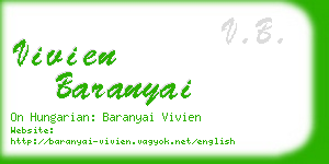 vivien baranyai business card